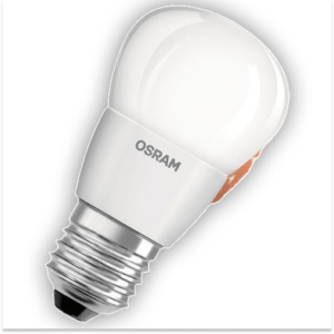 Osram A35 LED bulb LED Classic Maxi Globe 4W/827 Filament E27 Warm White bulb.