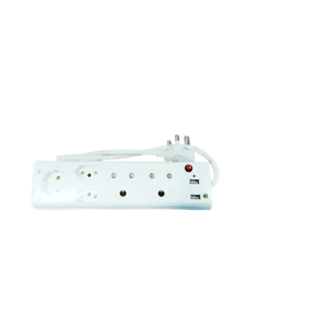 Multiplug Adaptor 5-Way 2xUSB+2x3Pin+2x2Pin+1XSchuko