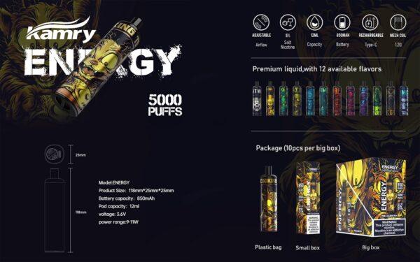 Kk Energy 5000 Puffs Disposable