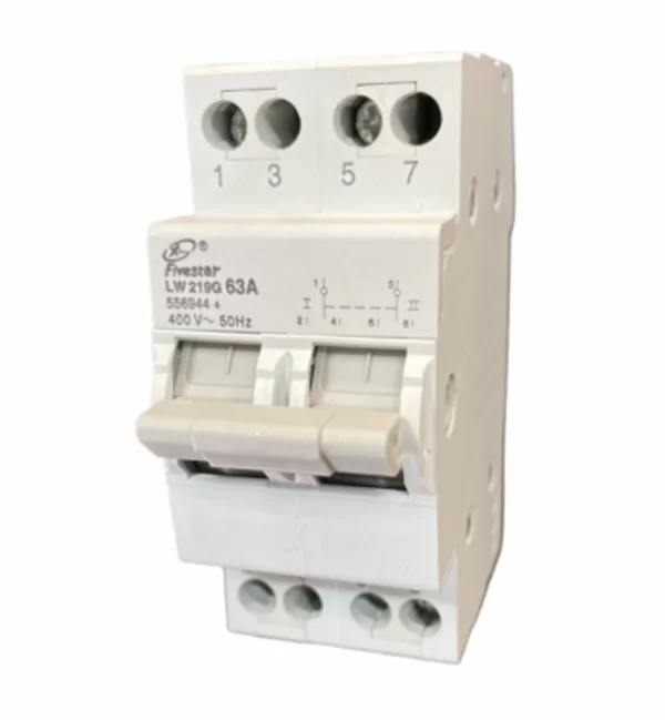 63A Dual Power Manual Transfer Switch Circuit Breaker 2 Pole