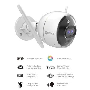 EZVIZ C3X Outdoor Security Camera CS-CV310-C0-6B22WFR(2.8mm)(EU-STD)