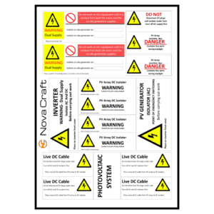 Solar Installation Stickers