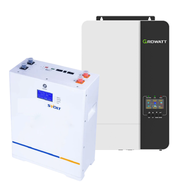 Growatt 5KW Inverter with SVolt 5.09KWH Lithium battery combo