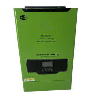 FiveStar 5KVA 4KW 24v WiFi Pure Sine MPPT Hybrid Solar Inverter