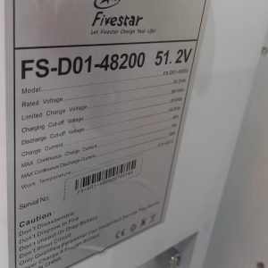 FiveStar 51.2V10KWH 200Ah Lithium LifePo4 Battery