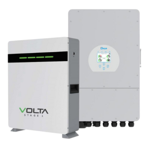 Deye 5Kw Hybrid Inverter with Volta 5.12KWH Lithium Battery 51.2V 100AH Combo