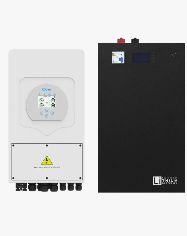 Deye 5kW Hybrid Inverter and LBSA 5.3kWh Wall Mount Battery Combo