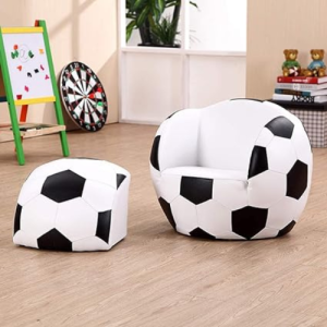 Kids Soccer Ball Chair with Ottoman