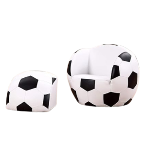 Kids Soccer Ball Chair with Ottoman