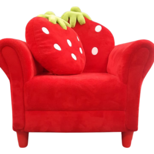 Kids strawberry chair with cushion